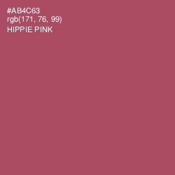 #AB4C63 - Hippie Pink Color Image