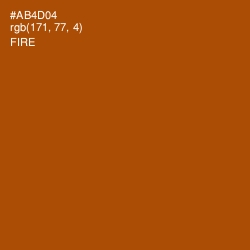 #AB4D04 - Fire Color Image