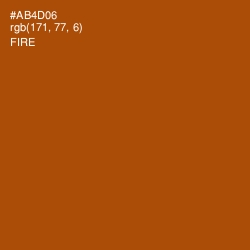 #AB4D06 - Fire Color Image