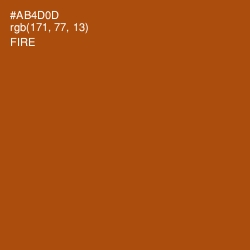 #AB4D0D - Fire Color Image