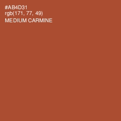 #AB4D31 - Medium Carmine Color Image