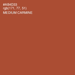 #AB4D33 - Medium Carmine Color Image