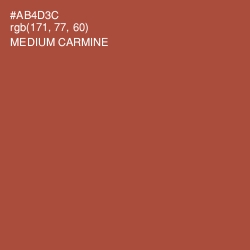 #AB4D3C - Medium Carmine Color Image
