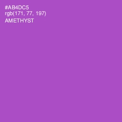 #AB4DC5 - Amethyst Color Image