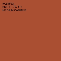 #AB4F33 - Medium Carmine Color Image