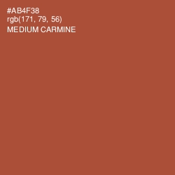 #AB4F38 - Medium Carmine Color Image