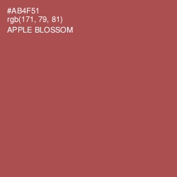 #AB4F51 - Apple Blossom Color Image