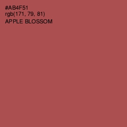 #AB4F51 - Apple Blossom Color Image