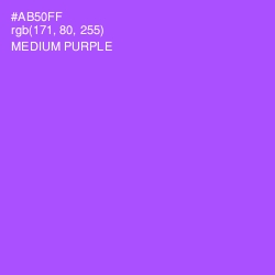 #AB50FF - Medium Purple Color Image