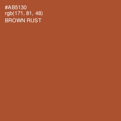 #AB5130 - Brown Rust Color Image