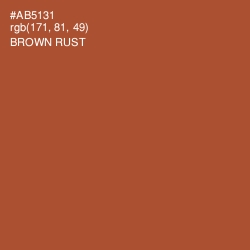 #AB5131 - Brown Rust Color Image