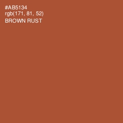 #AB5134 - Brown Rust Color Image