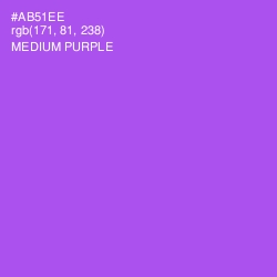 #AB51EE - Medium Purple Color Image