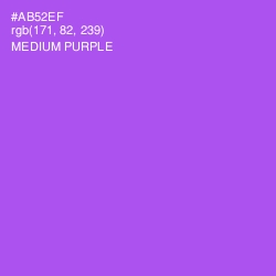 #AB52EF - Medium Purple Color Image