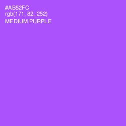 #AB52FC - Medium Purple Color Image