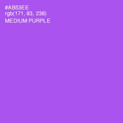 #AB53EE - Medium Purple Color Image