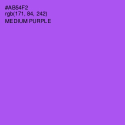 #AB54F2 - Medium Purple Color Image