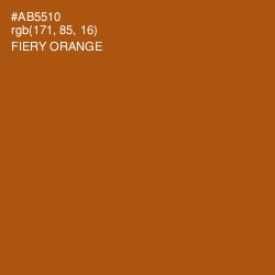 #AB5510 - Fiery Orange Color Image