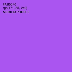 #AB55F0 - Medium Purple Color Image