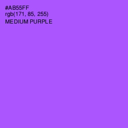 #AB55FF - Medium Purple Color Image