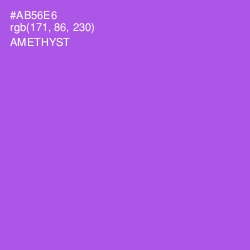 #AB56E6 - Amethyst Color Image