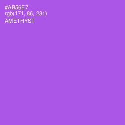 #AB56E7 - Amethyst Color Image