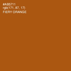 #AB5711 - Fiery Orange Color Image