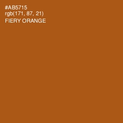 #AB5715 - Fiery Orange Color Image