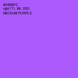 #AB58FC - Medium Purple Color Image