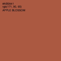 #AB5A41 - Apple Blossom Color Image