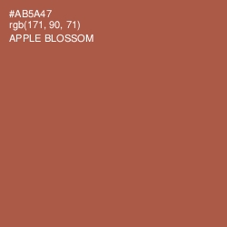#AB5A47 - Apple Blossom Color Image