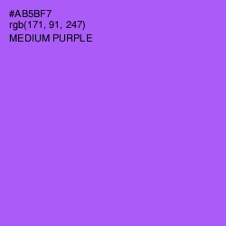 #AB5BF7 - Medium Purple Color Image