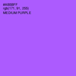 #AB5BFF - Medium Purple Color Image
