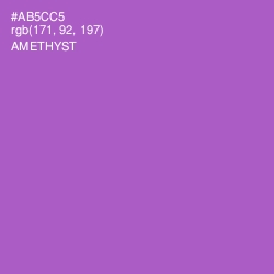 #AB5CC5 - Amethyst Color Image