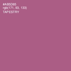 #AB5D85 - Tapestry Color Image