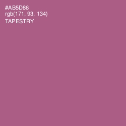 #AB5D86 - Tapestry Color Image