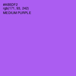 #AB5DF2 - Medium Purple Color Image