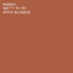 #AB5E41 - Apple Blossom Color Image