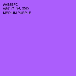 #AB5EFC - Medium Purple Color Image