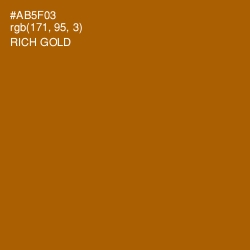 #AB5F03 - Rich Gold Color Image