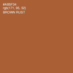 #AB5F34 - Brown Rust Color Image