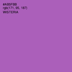 #AB5FBB - Wisteria Color Image