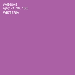 #AB60A5 - Wisteria Color Image