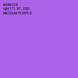 #AB61E8 - Medium Purple Color Image