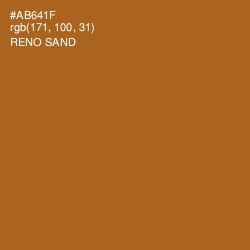 #AB641F - Reno Sand Color Image