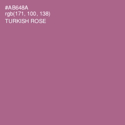 #AB648A - Turkish Rose Color Image