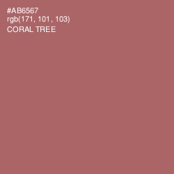 #AB6567 - Coral Tree Color Image
