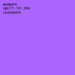 #AB65FE - Lavender Color Image