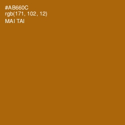 #AB660C - Mai Tai Color Image