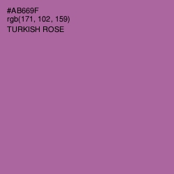 #AB669F - Turkish Rose Color Image